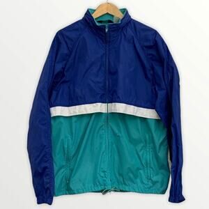 Vintage Woolrich Jacket Size Large Color Block Full Zip Windbreaker